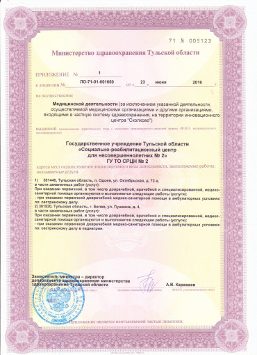 Лицензия на медицинскую деятельность.